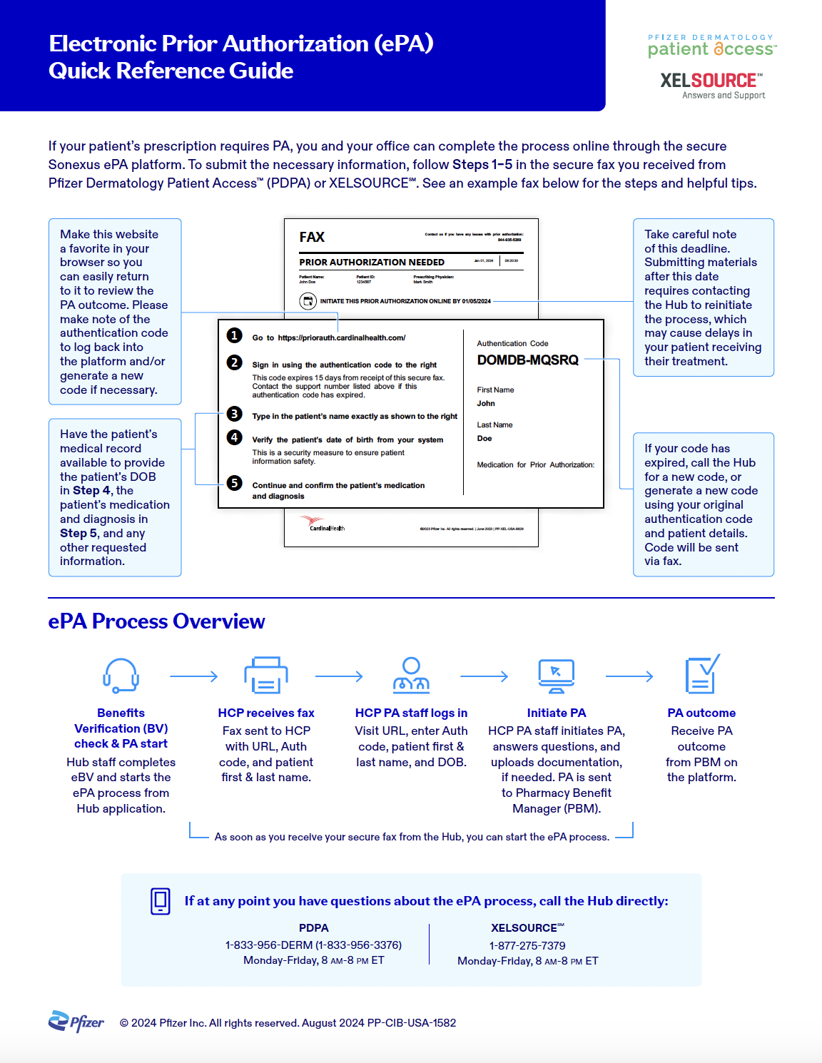 Pfizer Dermatology Patient Access™ HCP Portal Guide