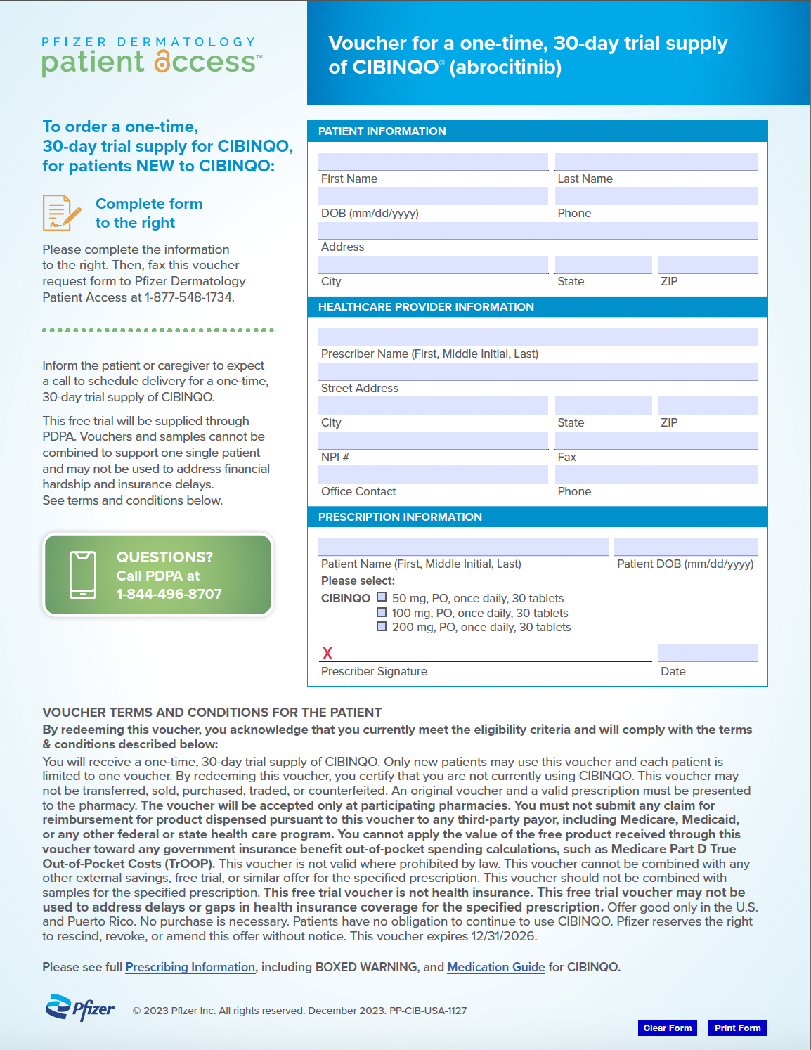 Pfizer Dermatology Patient Access™ HCP Portal Guide